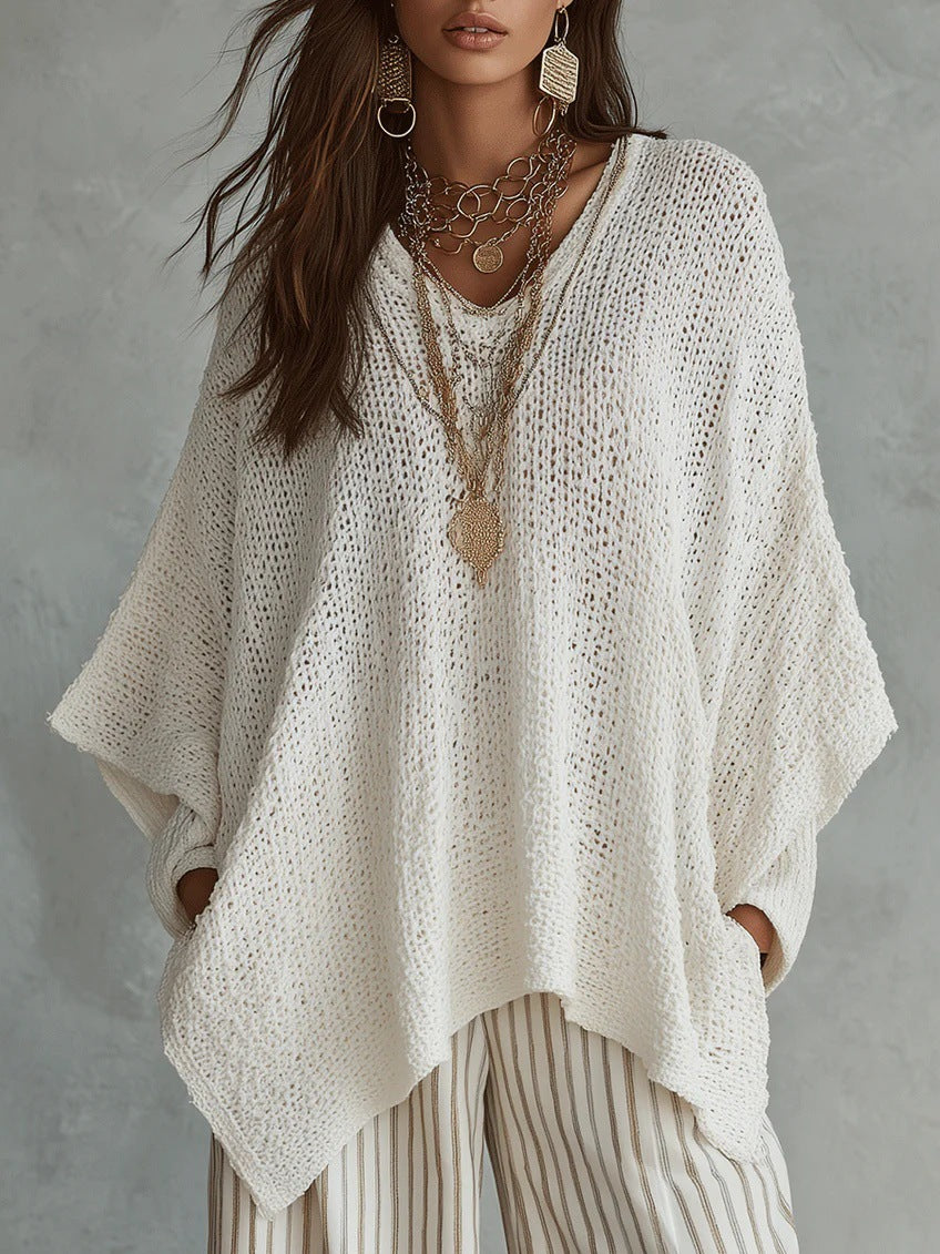 Pull Maille Ajourée Vintage