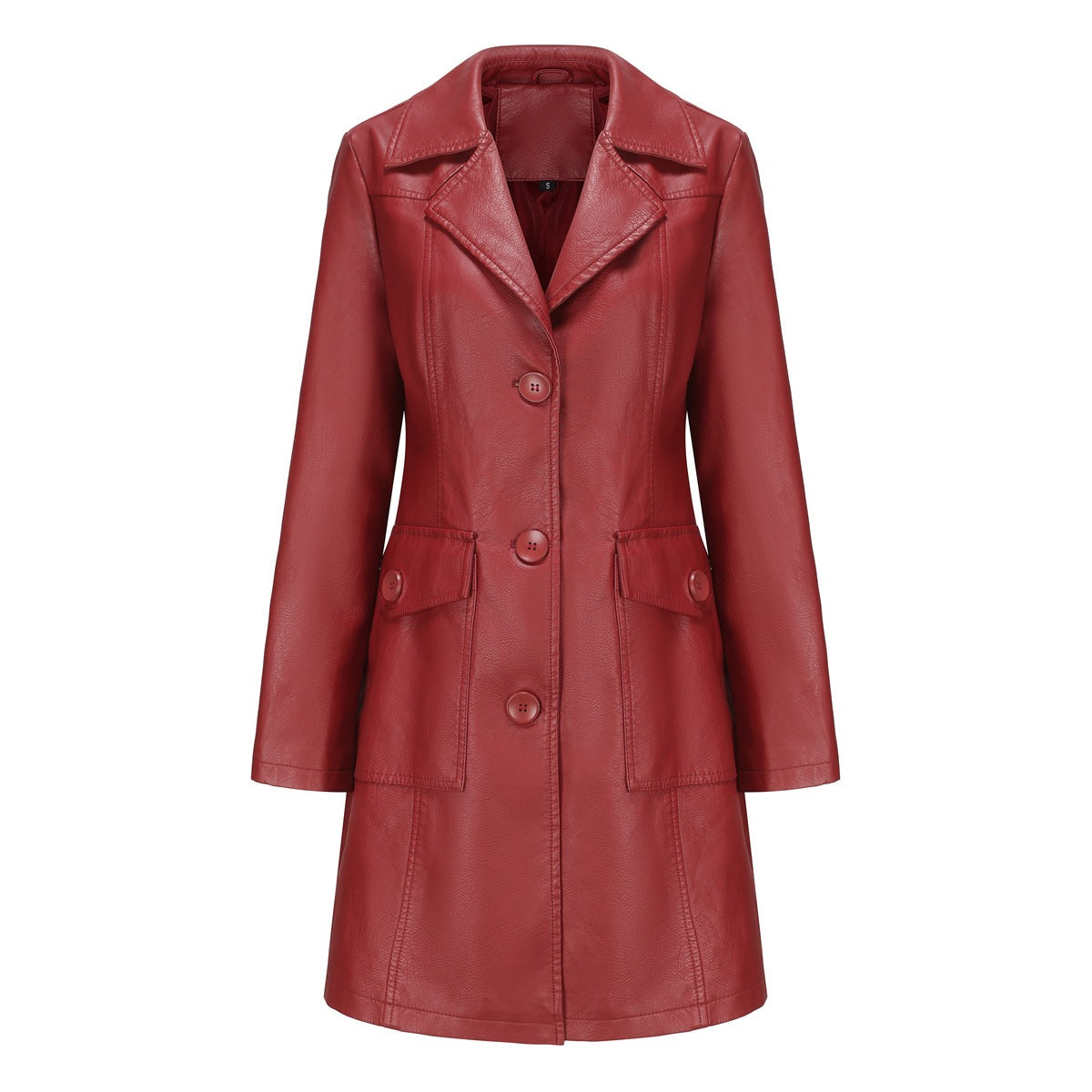 Trench Long Cuir Élégant