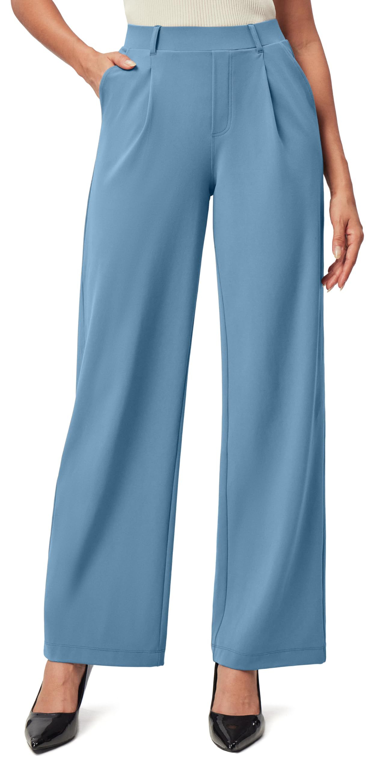 Pantalon Taille Haute Stretch