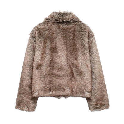 Veste Fourrure Vintage Chic