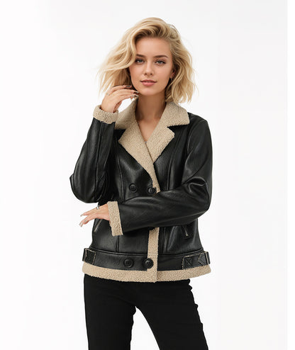 Manteau Cuir Doublure Polaire