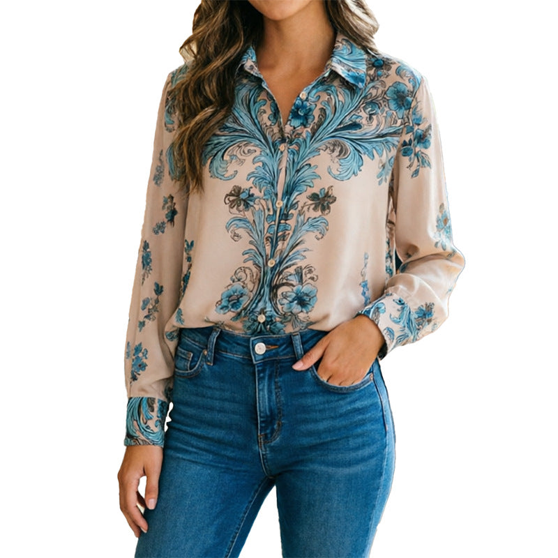 Chemise Imprimée Manches Longues