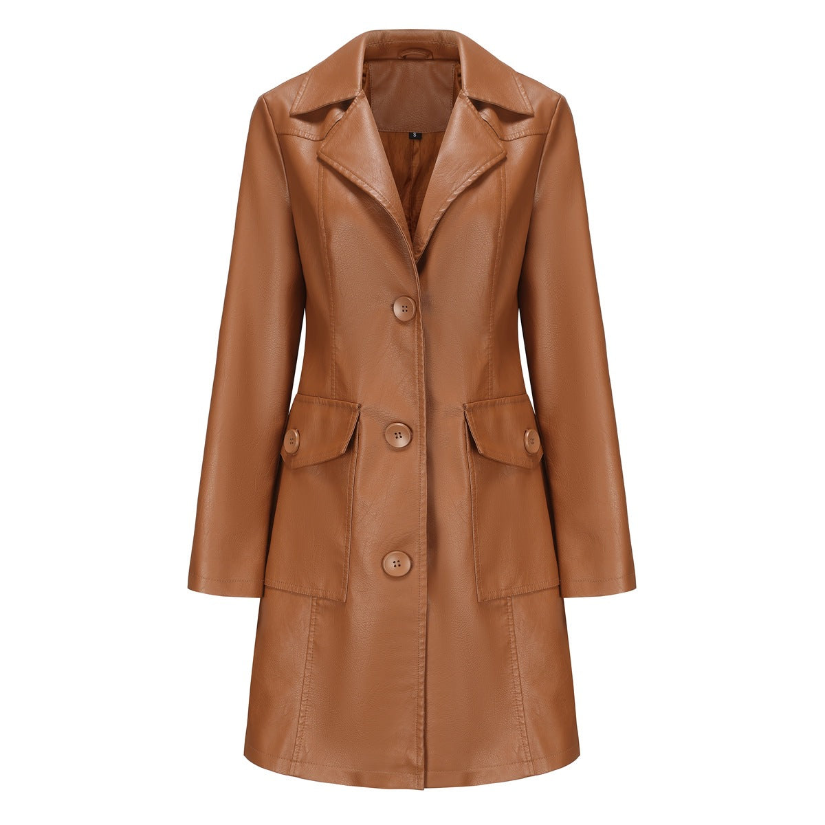 Trench Long Cuir Élégant