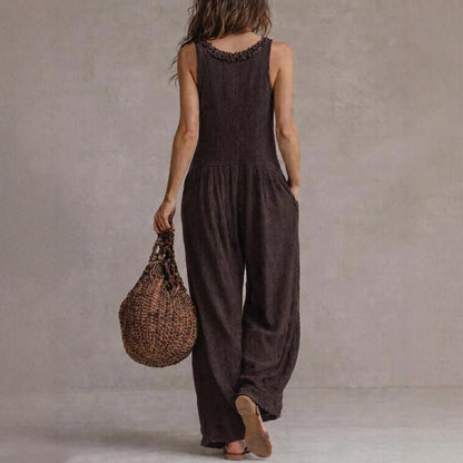 Combinaison Col V Jambes Larges