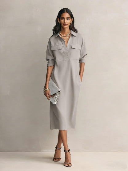 Robe Chemise Élégante Cintrée