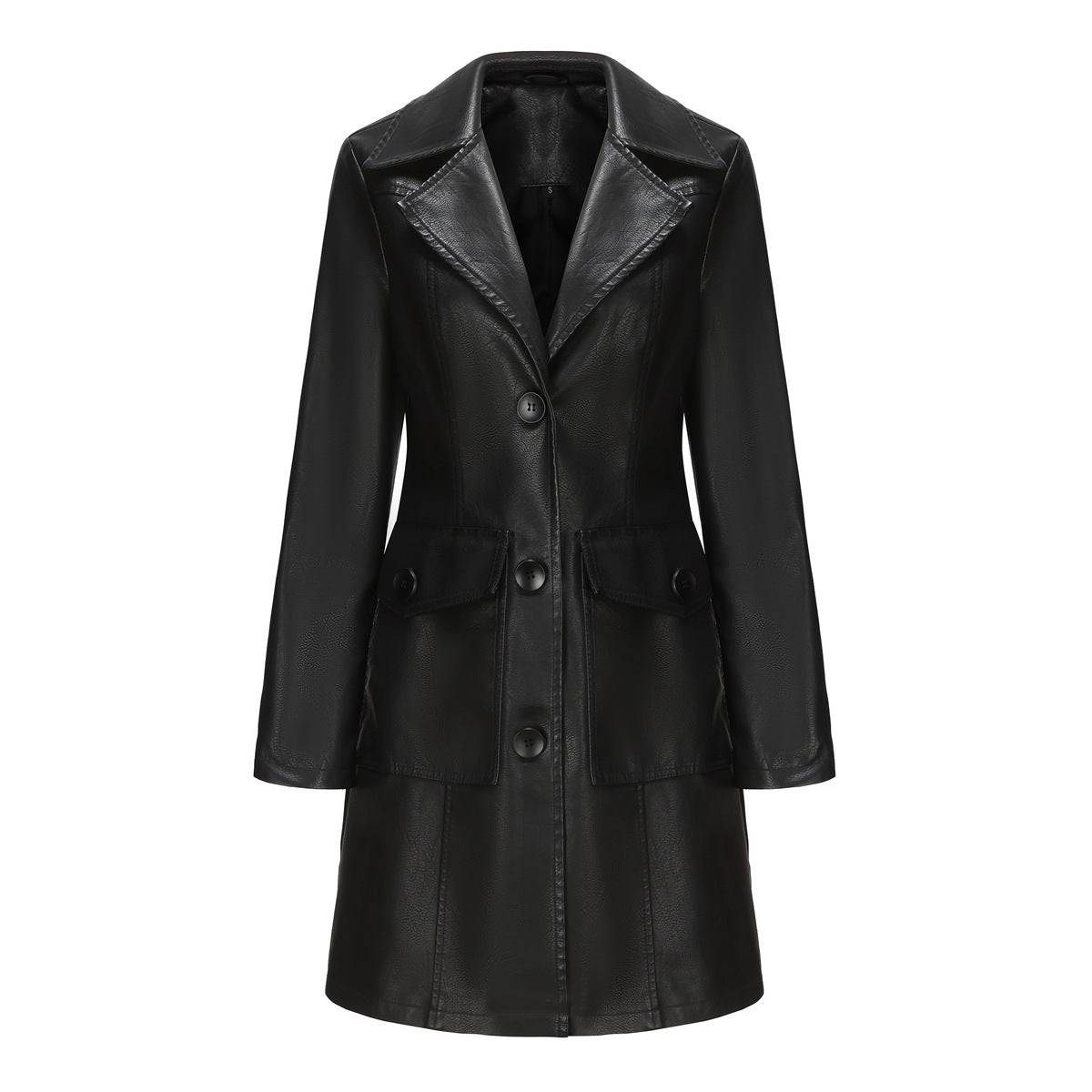 Trench Long Cuir Élégant