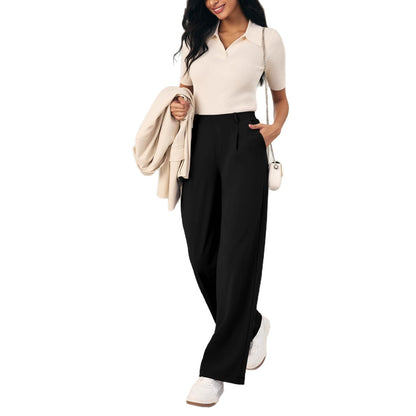 Pantalon Taille Haute Stretch