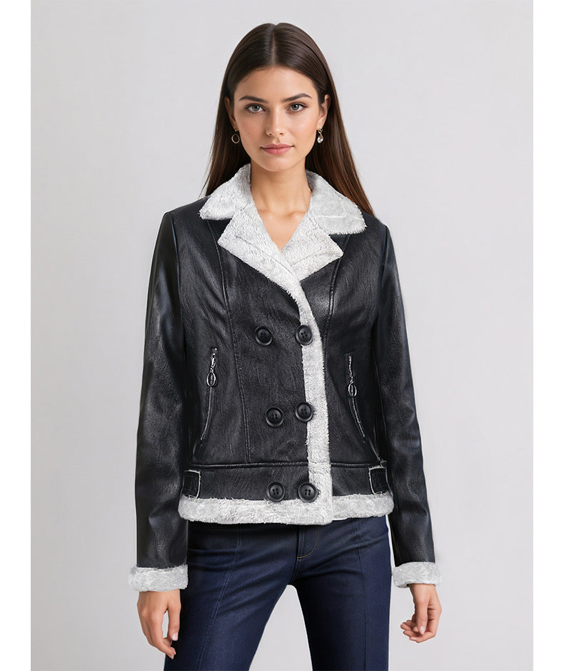 Manteau Cuir Doublure Polaire
