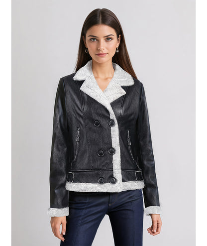 Manteau Cuir Doublure Polaire