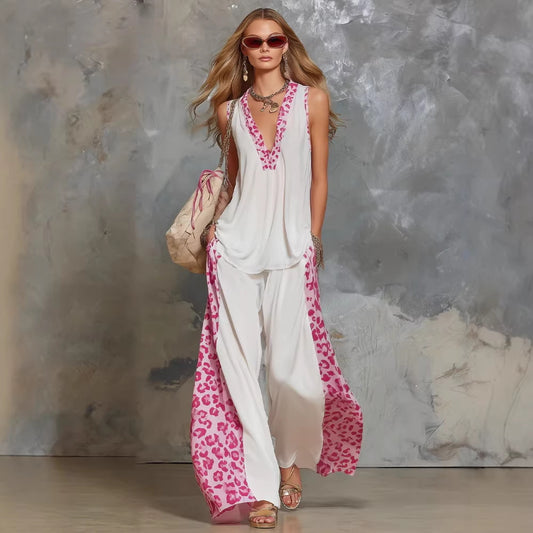 Ensemble Léopard Patchwork Chic