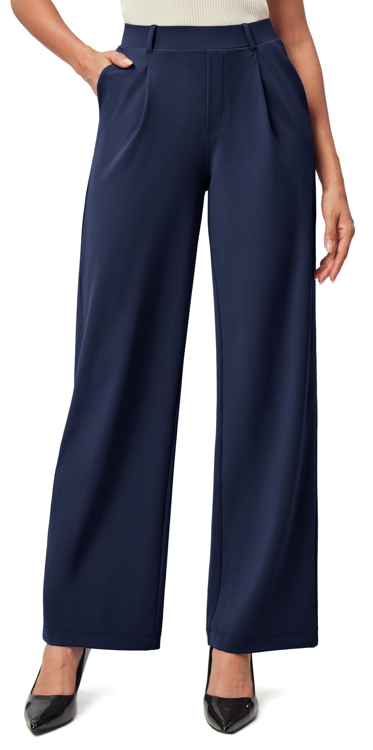 Pantalon Taille Haute Stretch