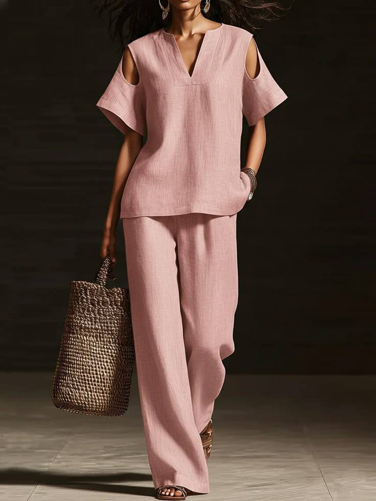 Ensemble Col V Déchiré