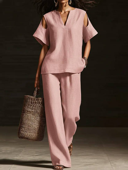 Ensemble Col V Déchiré