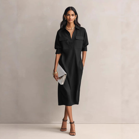 Robe Chemise Élégante Cintrée