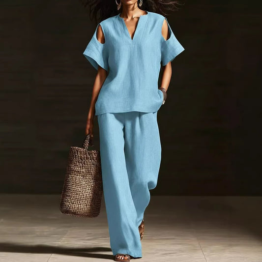 Ensemble Col V Déchiré