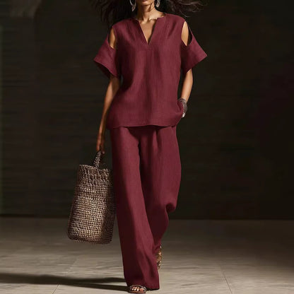 Ensemble Col V Déchiré