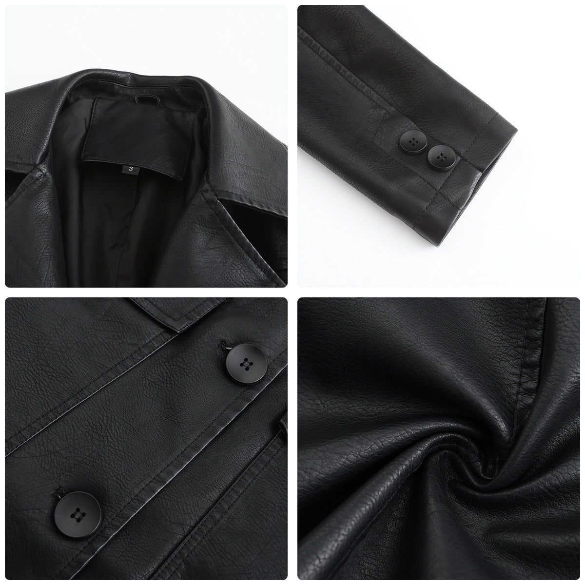 Trench Long Cuir Élégant