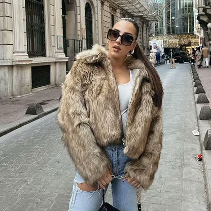 Veste Fourrure Vintage Chic