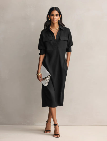 Robe Chemise Élégante Cintrée