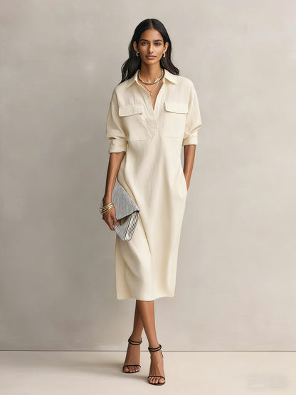 Robe Chemise Élégante Cintrée