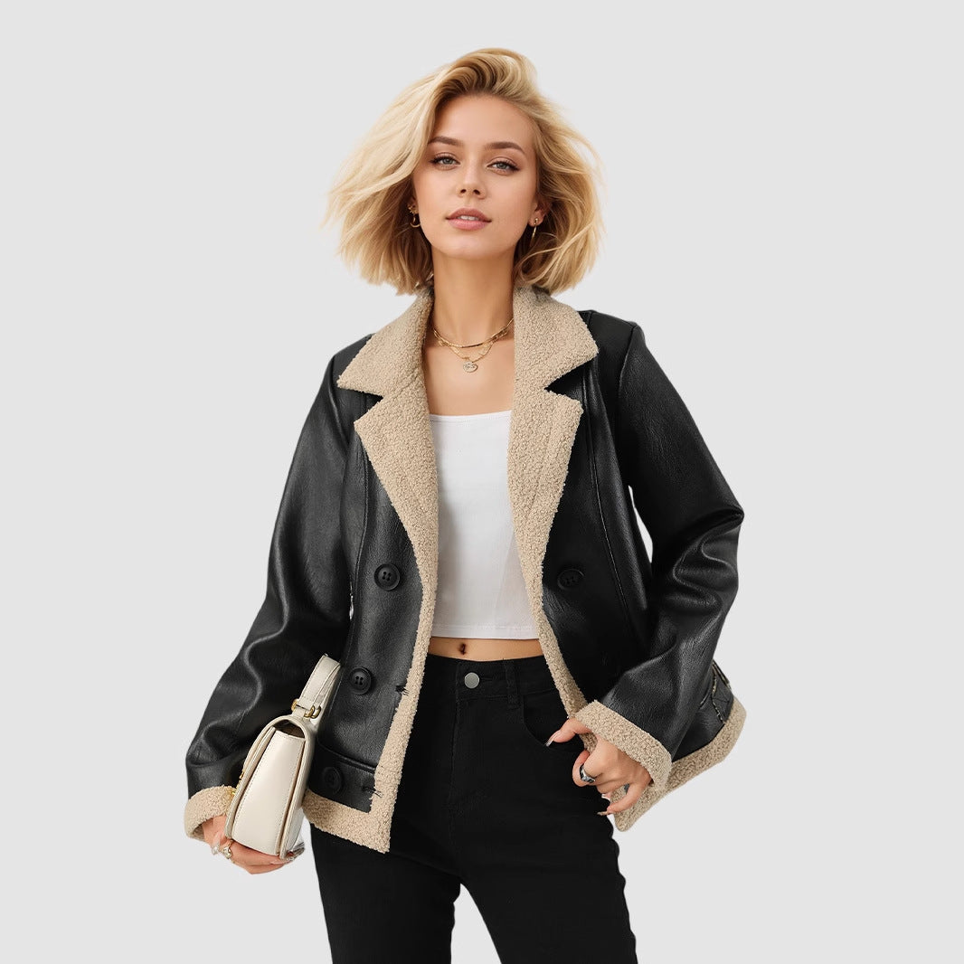 Manteau Cuir Doublure Polaire
