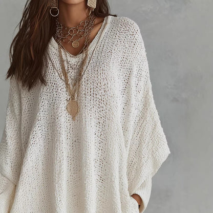 Pull Maille Ajourée Vintage