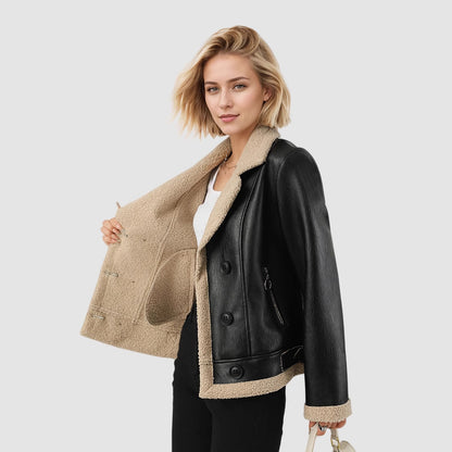 Manteau Cuir Doublure Polaire