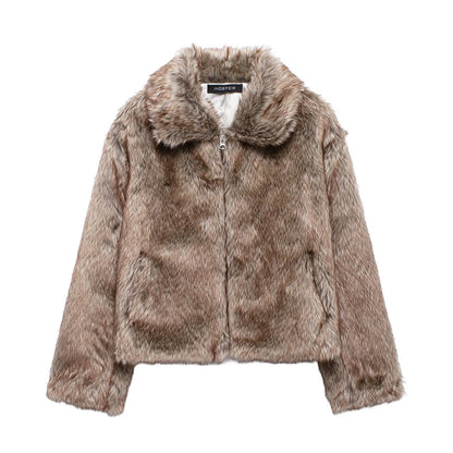 Veste Fourrure Vintage Chic